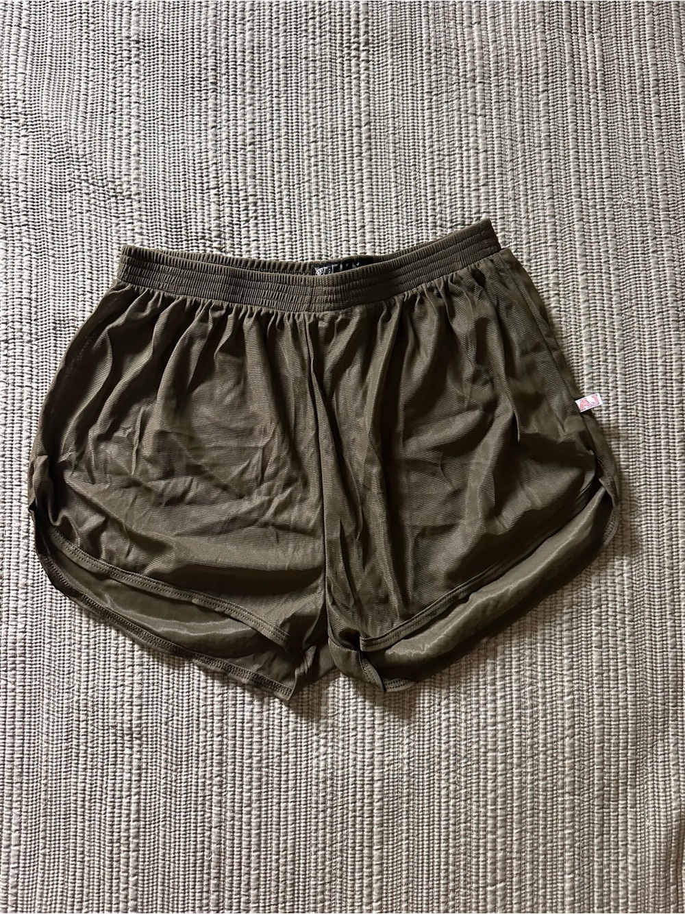 Men's American Jock Sheer Olive Athletic Shorts - Small